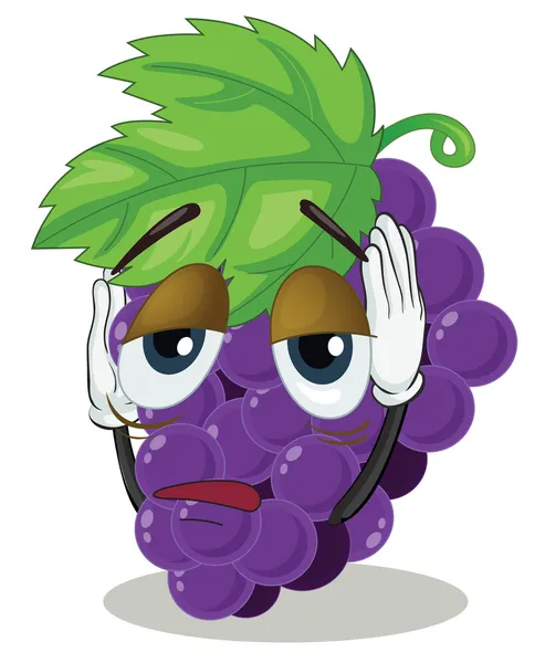 Grappolo d'uva — Vettoriale Stock