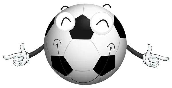 Un fútbol — Archivo Imágenes Vectoriales