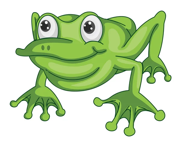 Ένα πράσινο βάτραχο — Διανυσματικό Αρχείο