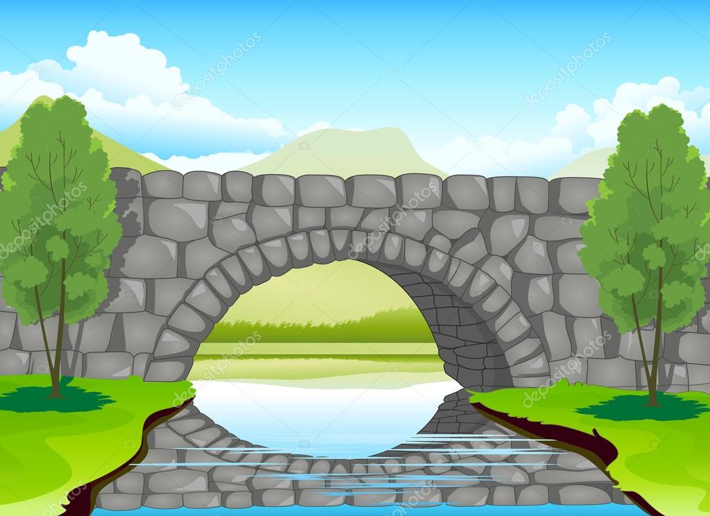 Stone bridge imágenes de stock de arte vectorial | Depositphotos