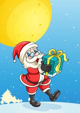 Noel Baba ve hediye kutusu