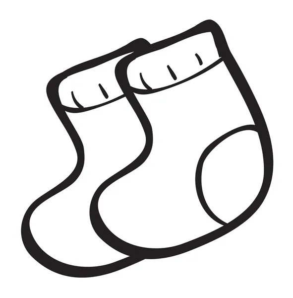 Esquema del calcetín — Archivo Imágenes Vectoriales
