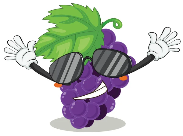 A grapes — Stock Vector