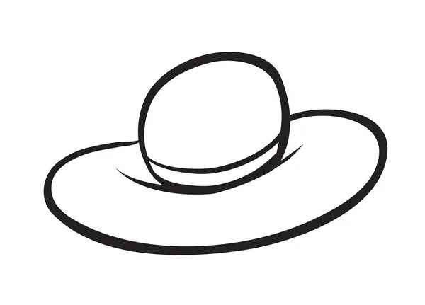 Ескіз капелюха — стоковий вектор