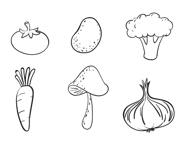 다양 한 야채 — 스톡 벡터
