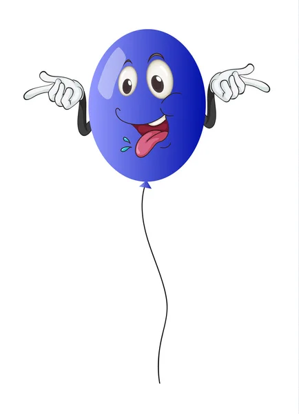 Um balão azul —  Vetores de Stock