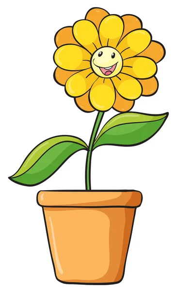 Einfache Blume — Stockvektor