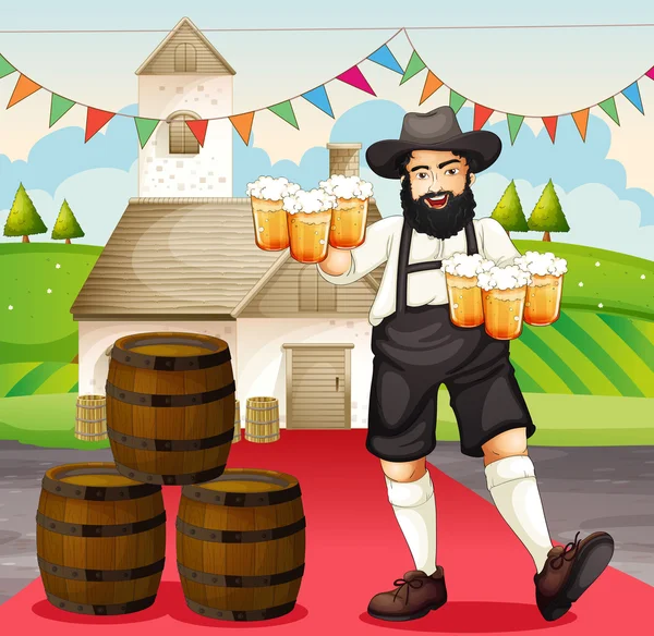 Oktoberfest en Alemania — Vector de stock