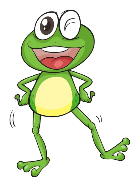 一只青蛙 — 图库矢量图片