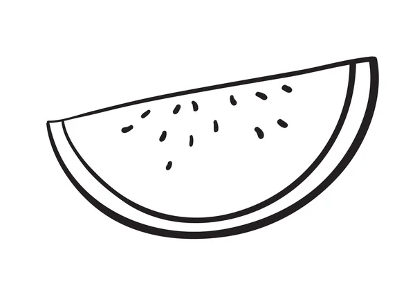 Tranche de melon d'eau — Image vectorielle