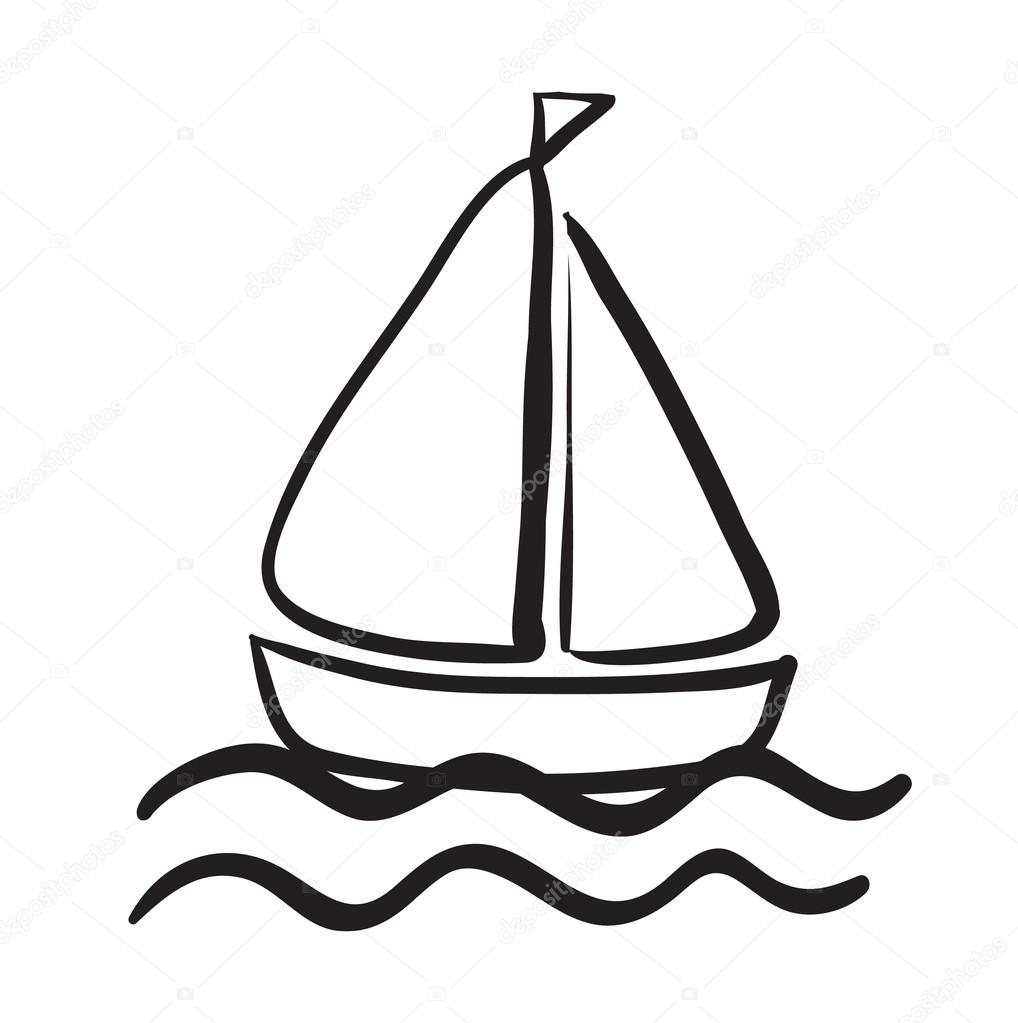 Eine Schiffskizze - Vektorgrafik: lizenzfreie Grafiken © interactimages