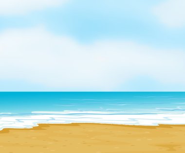 bir okyanus ve plaj