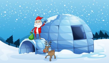bir Eskimo ve Noel Baba