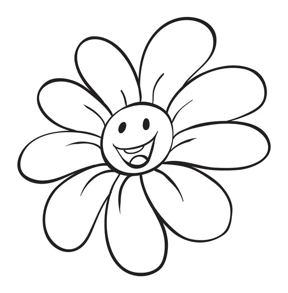 Un boceto de flor — Vector de stock