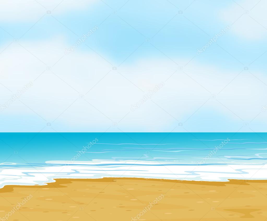 an ocean and a beach