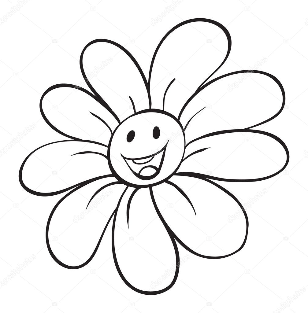 A flower sketch Stock Vector by ©interactimages 14039750