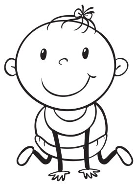 bir bebek kroki