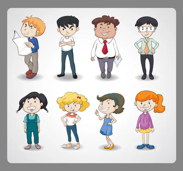 Various persons — Stock Vector