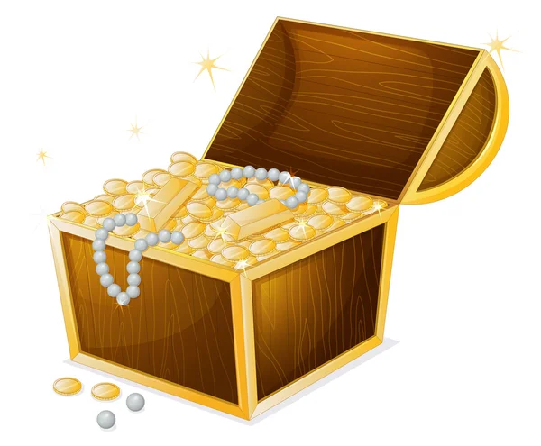 Bir mücevher ve bir kutu — Stok Vektör
