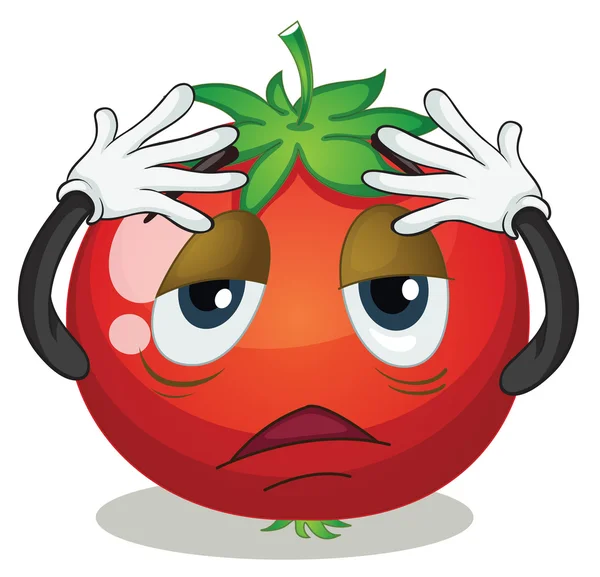 Een tomaat — Stockvector