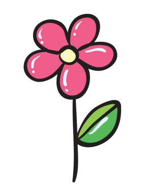 Pembe bir çiçek