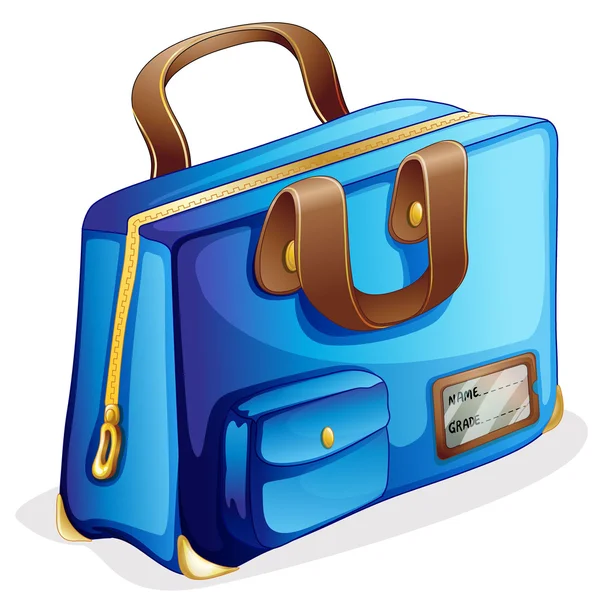 Egy kék táska — Stock Vector