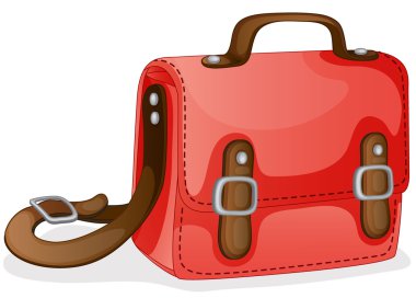 Kırmızı çantalı