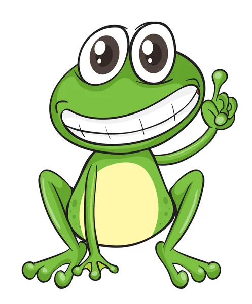 一只青蛙 — 图库矢量图片