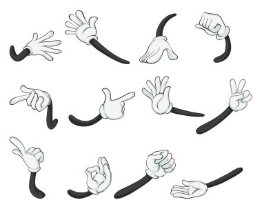 various hands clipart