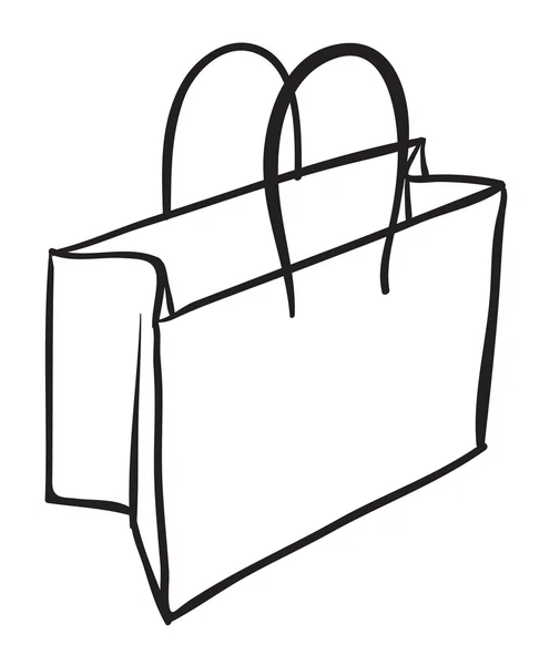 Un boceto de la bolsa — Vector de stock