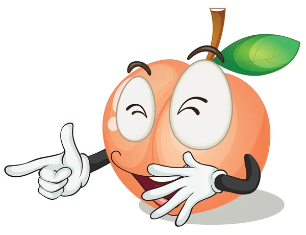 Una mela arancione — Vettoriale Stock