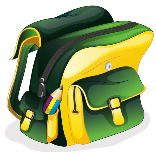 Una bolsa de escuela — Vector de stock