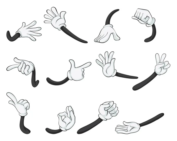 Various hands — Stock Vector