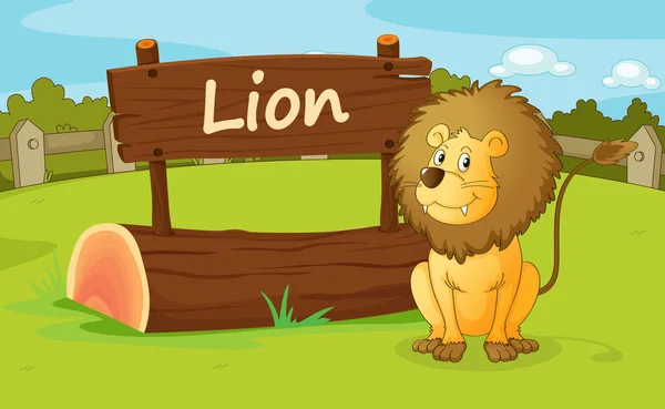 Un lion — Image vectorielle