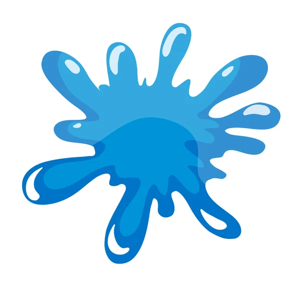 Blue color splash — Stock Vector