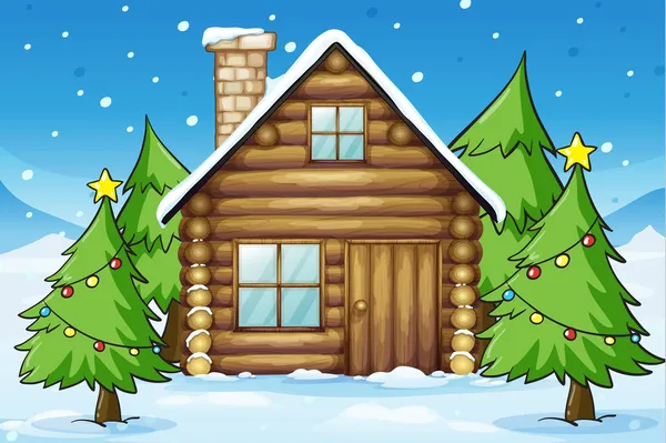 Wooden house Stock Illustration