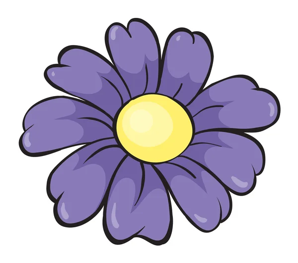Lila blomma — Stock vektor
