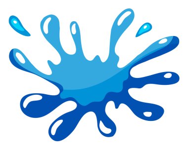 mavi renk splash