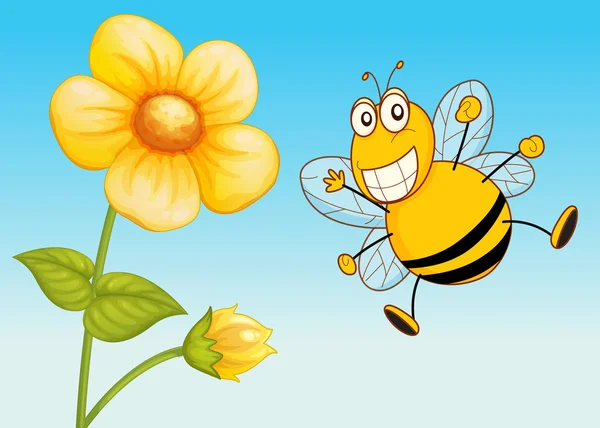 Une abeille — Image vectorielle