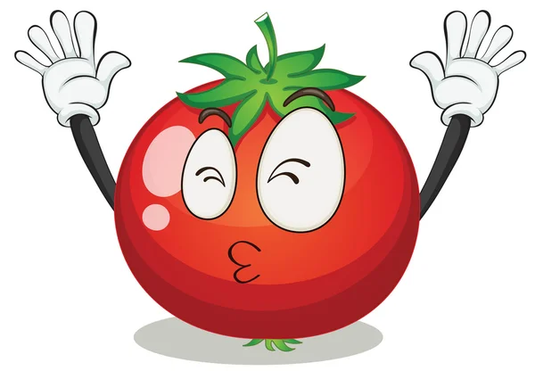 Um tomate — Vetor de Stock