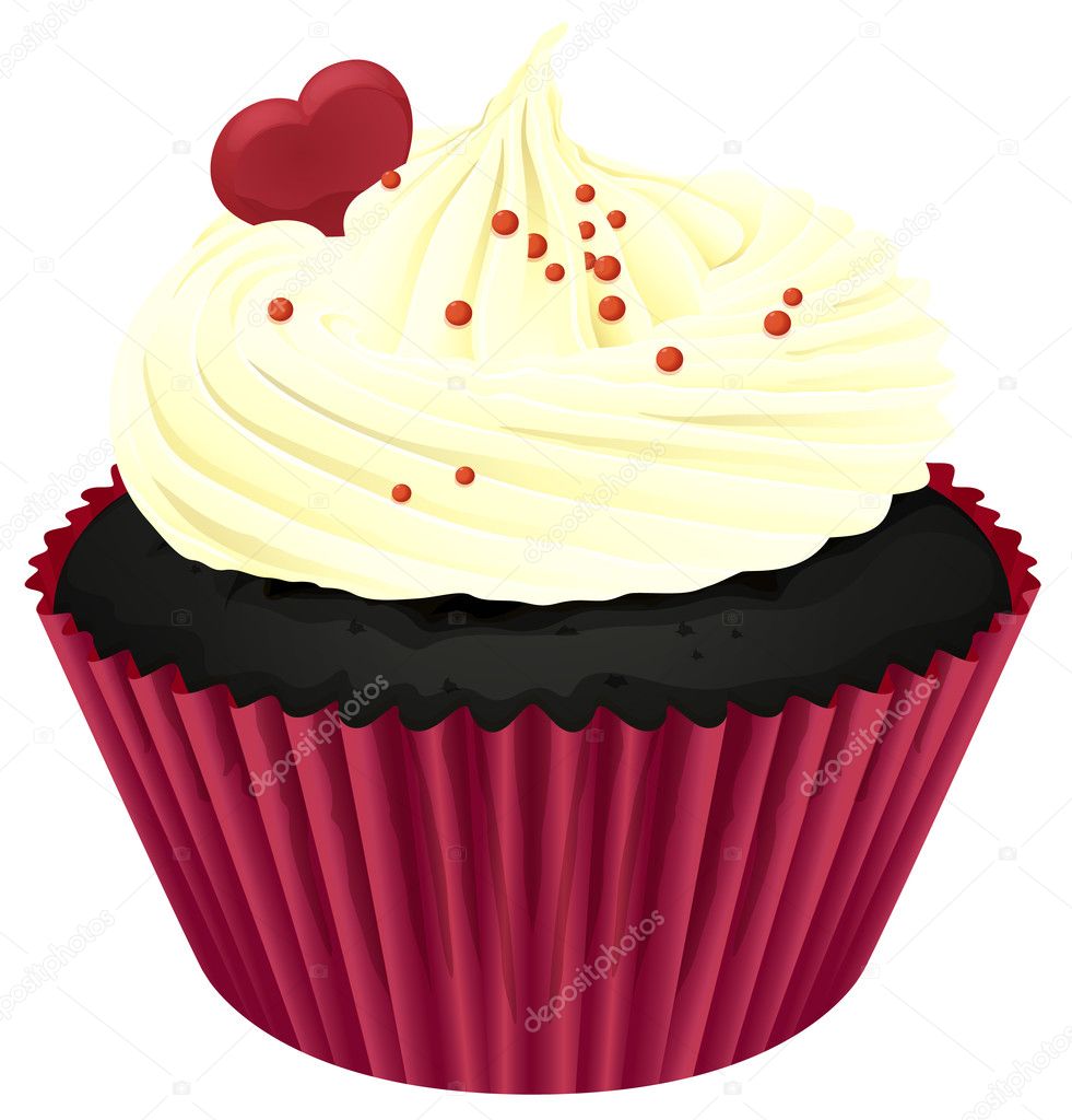 Vektorgrafiken Kirmizi Cupcake Vektorbilder Kirmizi Cupcake Depositphotos