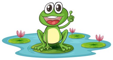 bir kurbağa ve bir su