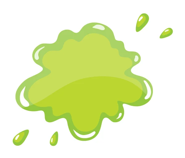 A green color splash — Stock Vector