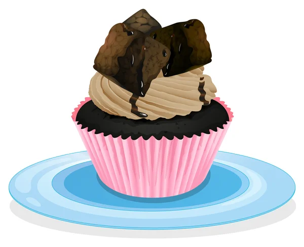 En cupcake — Stock vektor
