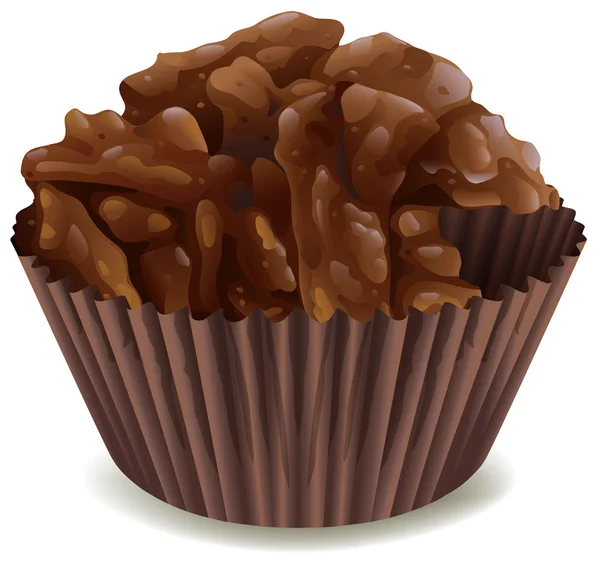 Csokoládé barna kupa — Stock Vector