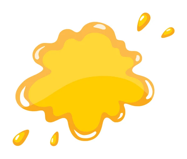 Salpicadura de color amarillo — Vector de stock