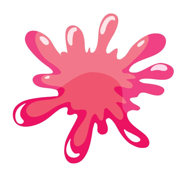 Een roze kleur splash — Stockvector