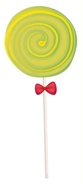 Un caramelo verde — Vector de stock