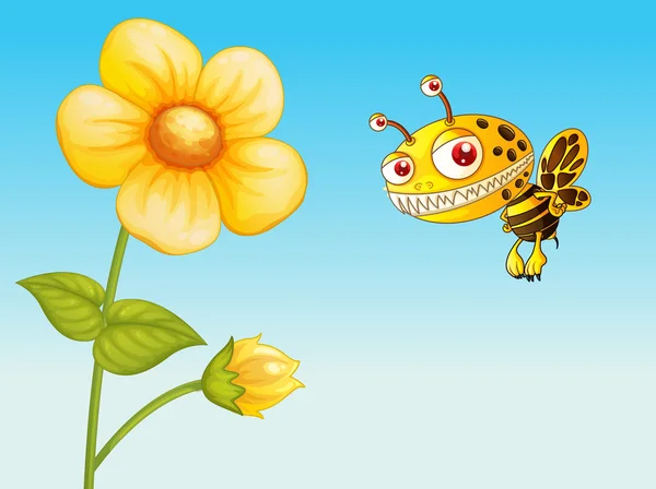 Une abeille — Image vectorielle