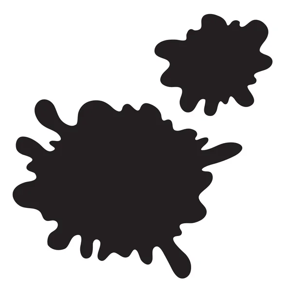 Salpicadura de color negro — Vector de stock